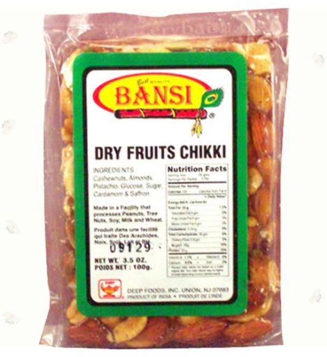 Picture of Bansi Dry Fruit Chikki 3.5Oz