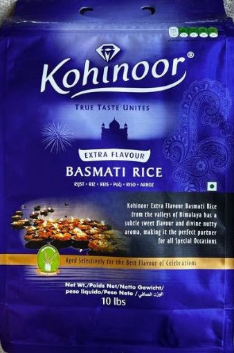 Picture of Kohinoor Basmati Extra Flavour Rice 10Lb